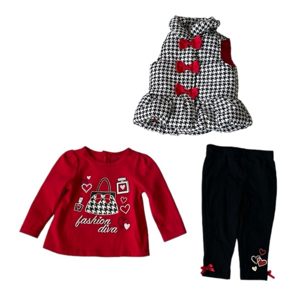 Kids Headquarters infant girls 3 pc set, size 12 months
